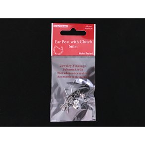  �restikker flad s�lvf.6mm m/plade 8stk