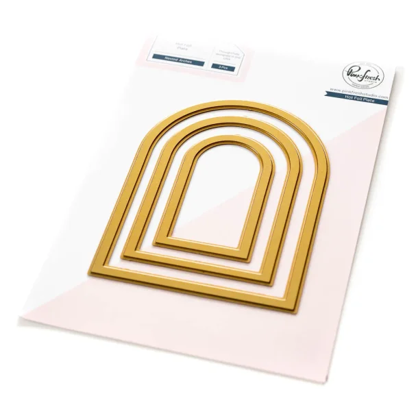 Nested Arches hot foil die - Pink fresh