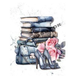 Papirblok A6 Denim Ladies - Luna Hobby