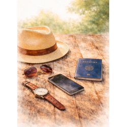 Papirblok A6 R� �jeblikke - Luna Hobby