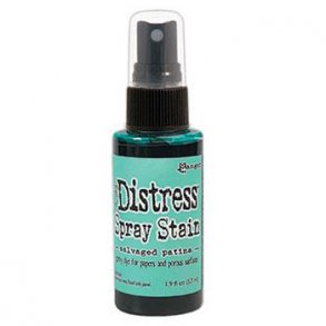 Tim Holtz distress spray stain Salvaged patina