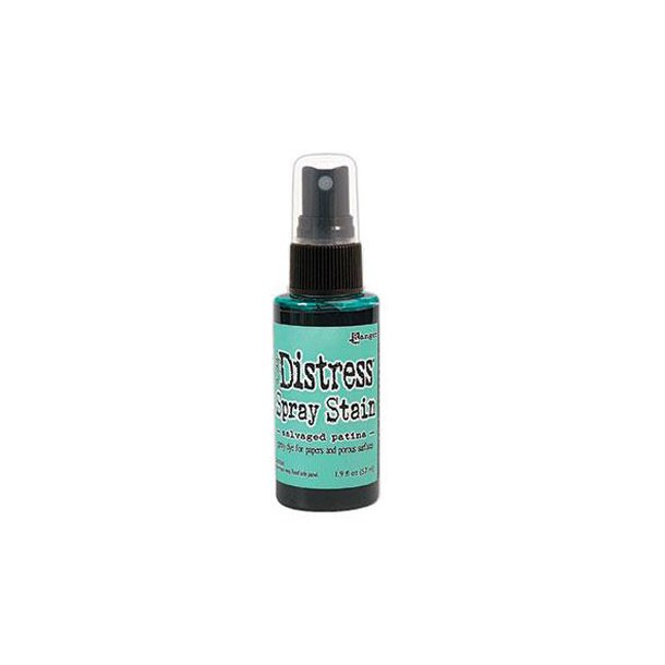 Tim Holtz distress spray stain Salvaged patina