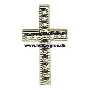 Kors guld 17x26mm 5stk plast