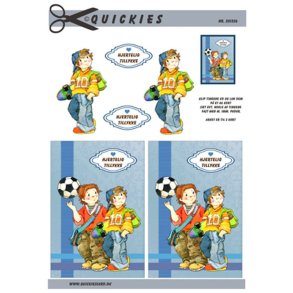 3D ark Q Drenge, fodbold & skateboard M10