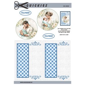 3D ark Q Mor & far med babydreng M38