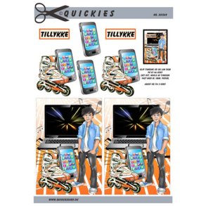 3D ark Rulleskjte og mobil, konfirmationsdreng M41