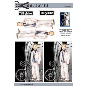 3D ark Konfirmationsdreng ved cykel M41