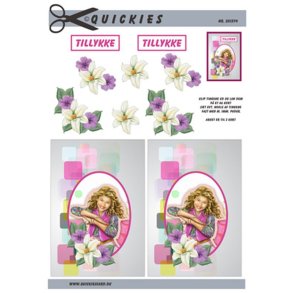 3D ark Konfirmationspige i ovalramme M41