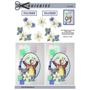 3D ark Konfirmationsdreng i ovalramme M41