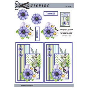 3D ark Forrsbuket i bl og hvide farver M41