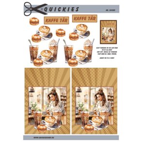 3D Kaffe og Kage dame M24