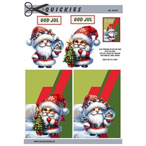 3D ark Q Julemand m. tr og kugle M16