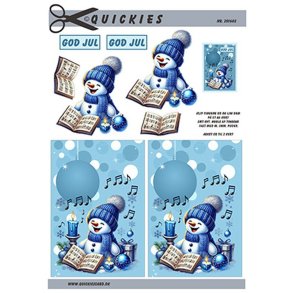 3D ark Q snemand m. lysebl hue M16