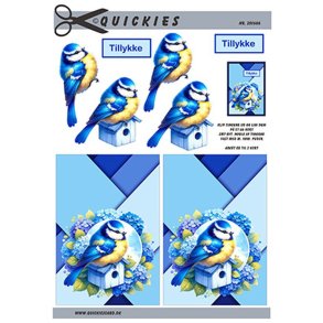 3D ark Blmejse p hus, Quickies card, M19