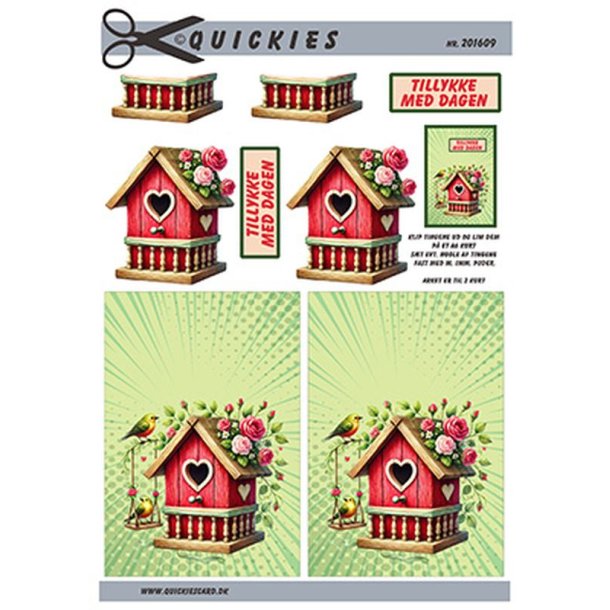 3D ark Fuglehus. Quickies card, M19