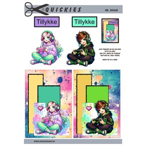 Ung pige og dreng Quickies card M49