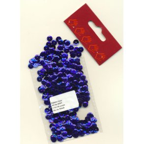 Pailletter mrk lilla 6mm ca. 500stk