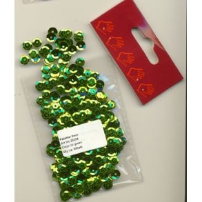Pailletter grn 6mm ca. 500stk