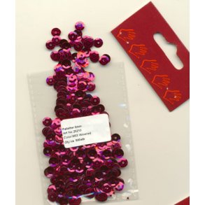 Pailletter vinrd 6mm ca. 500stk