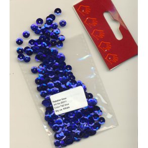 Pailletter bl 6mm ca. 500stk