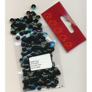Pailletter sort 6mm ca. 500stk