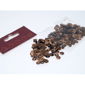 Pailletter bronze 6mm ca. 500stk