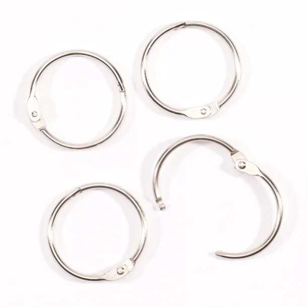 Book binding rings 32mm 12stk slv