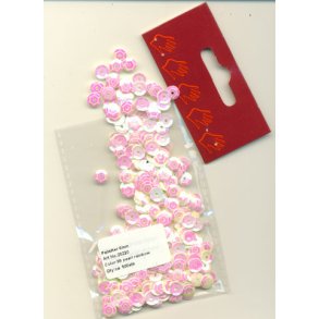 Pailletter perlemor 6mm ca. 500stk