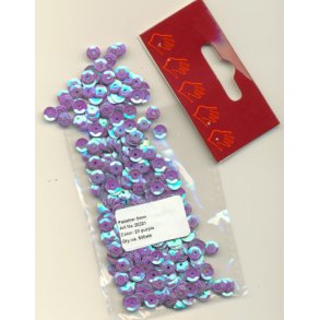 Pailletter lys lilla 6mm ca. 500stk