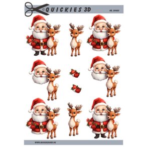 3D ark Q Julemand & rensdyr M38