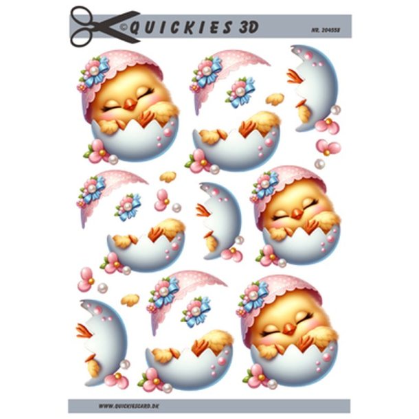 3D ark Pige kylling i �ggeskal Quickies