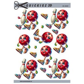 3D ark Q Bowlingkugle & kegle M4