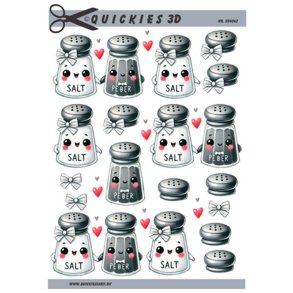 3D ark S�dt salt og peber s�t som k�rester M24