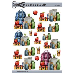 3D ark Q Skoletaske m. ting M25