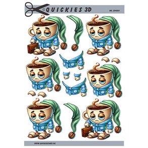 3D ark Q Morgenkaffe m. bl� morgenk�be M25