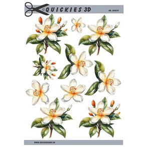 3D ark Q bleblomst p stilk M16