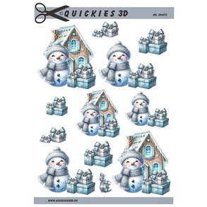 3D ark Q snemand og gaver M16