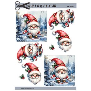 3D ark Julemand p ski Quickies, M19