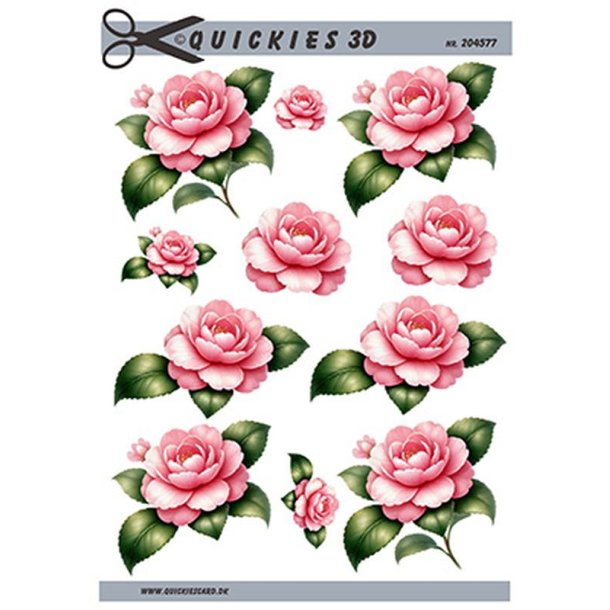 3D ark Lyserd rose Quickies, M19