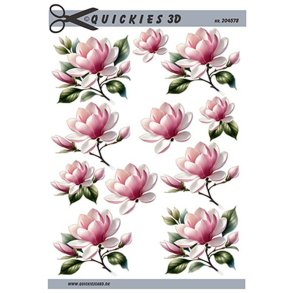 3D ark Lyserd bleblomst Quickies, M19