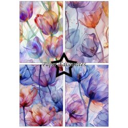 Papirblok Alcohol Ink - Tulips A5 PFA206