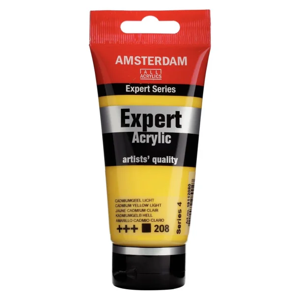 AMSTERDAM Expert Series acrylic tube 75 ml Cadmium Yellow Light 208