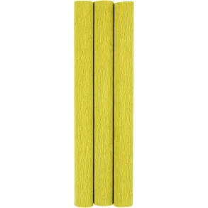 Crepepapir Lys grn 3ark 25x60cm