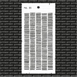 Stencil No. 21 gummiapan