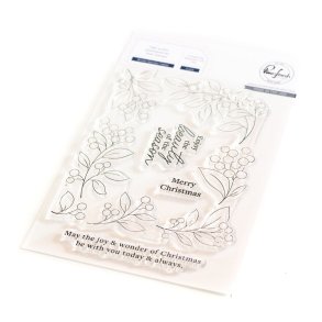 Akrylstempel Winter Berries Frame - Pinkfresh Studio