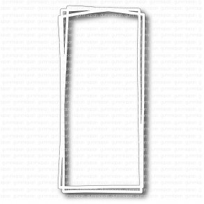 Die Irregular till GA Slimline kort gummiapan D37