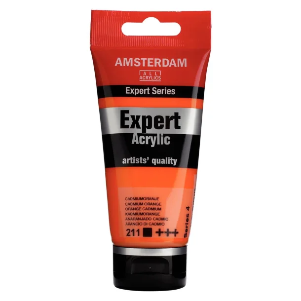 AMSTERDAM Expert Series acrylic tube 75 ml Cadmium Orange 211