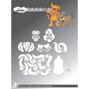 Die BY LENE BLD1644 Funny dog 