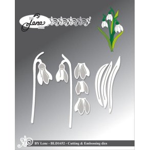 Die BY LENE BLD1652 Snowdrops 