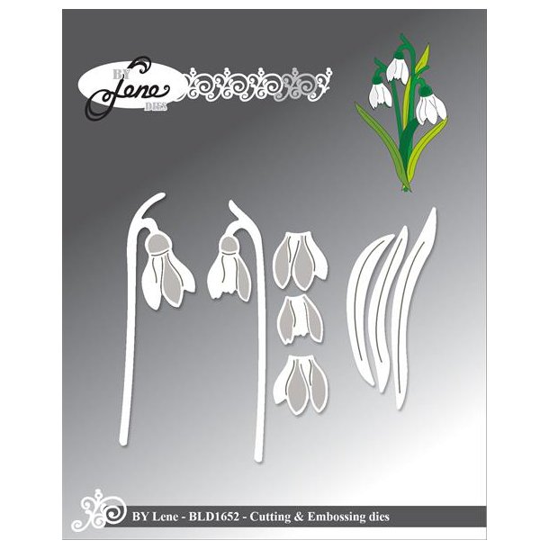 Die BY LENE BLD1652 Snowdrops 